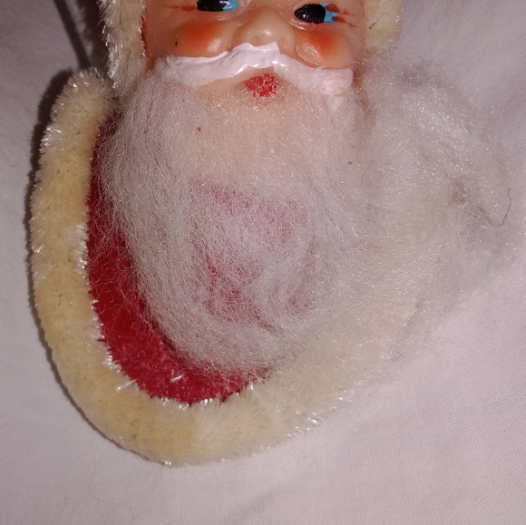MCM Vintage Christmas Santa Head Ornament Mid Century Japan - Picture 4 of 7
